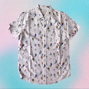 American Eagle nautical print shirt